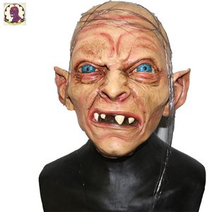Gollum Latex masque adulte Cosplay Costume accessoires Halloween terreur fête couvre-chef effrayant masque
