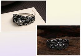 GOMAYA hommes couronne anneaux nouvelle mode bague offre spéciale noir Royal roi couronne chevalier Fleur De Lis vigne anneaux pour hommes GMYR2601537372