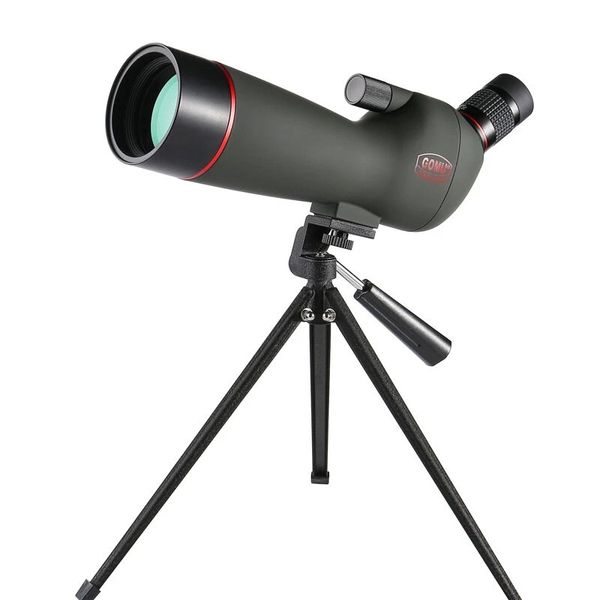 GOMU 20-60x60 HD Zoom Précision Longue-vue Télescope Avec Trépied Téléphone Portable Monoculaire Pour L'observation Des Oiseaux Voyage - Noir