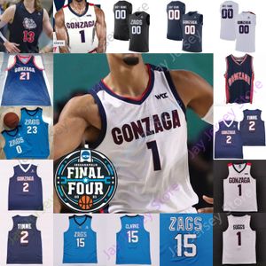 2021 Fin final 4 Gonzaga Bulldogs Basketball Jersey 11 Joel Ayayi 3 Andrew Nembhard 10 Pavel Zakharov 21 Oumar Ballo
