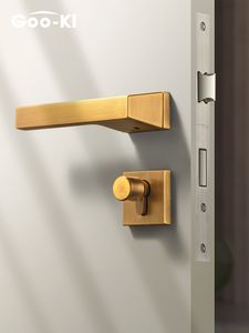 Go-ki moderne stomme slaapkamer deur slotgreep interieur deur slot anti-diefstal badkamer poort slot met cilindermeubels hardware