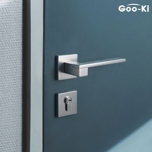 Goo-ki stille slaapkamer deur slot anti-diefstal interieur deur slot toiletdeur handgreep interieur stomme deur slot met cilinder