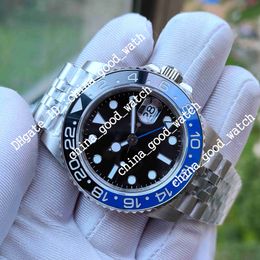 Bonnes montres fabriquées en usine BP Version V2 Fonction de mouvement asiatique 3186 Régler l'aiguille des heures Lunette en céramique de style 8 BPF 40MM Montre-bracelet super lumineuse Verre saphir