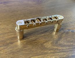 Good Bridge of Tune-O-Matic for 6 Strings Electric Guitar Gold Color in Stock Discount Accessories