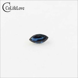 Buena artesanía marquesa corte brillante zafiro natural piedra suelta 2,5 m * 5mm zafiro piedra preciosa suelta para anillo H1015