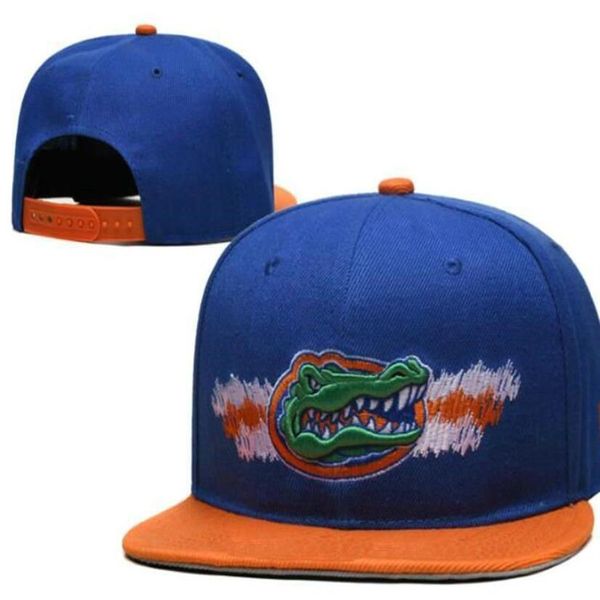 Buena moda Florida Gators Gorras de béisbol NCAA Baloncesto Snapback Béisbol Todo el equipo Sombreros de fútbol Mujeres para hombre Plana Hip Hop Cap242G