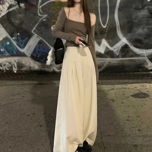 Goede pasvorm Relaxed Heavenly Silk Wide Leg harem Camp palazzo flare Broek plus maten Dames zomer dunne hoge taille kleine slappe broek