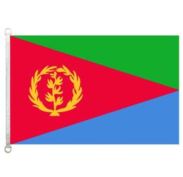 Bon drapeau des drapeaux de l'Érythrée bannière 3x5ft90x150cm 100 drapeaux de pays en polyester 110gsm Warp Tissu tricot Flag extérieur 3274935