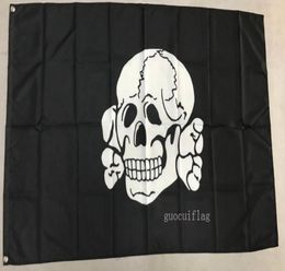 Bon drapeau totenkopf Fahne drapeaux 3x5ft 100 Polyestercanvas Head avec métal grommedues à l'intérieur ou à l'extérieur9836905