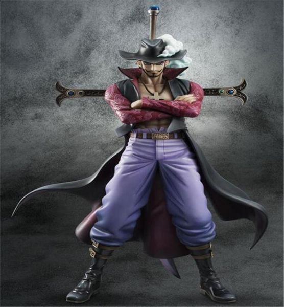 Buen regalo Figuras de acción Dracule Mihawk de una pieza, juguetes de anime de PVC, juguetes de anime japoneses para fanáticos de la animación 3464768