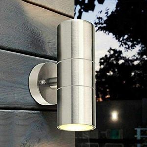 Applique murale LED en acier inoxydable, imperméable, moderne, luminaire décoratif d'extérieur, idéal pour un jardin, un porche ou un porche, D2.0