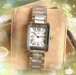 Good Simple 2 Pointer Lady Quartz Mouvement montres 28 mm Fine Femme en acier inoxydable Clock Girl Super Bright Imperproofroproof élégant Tank-Must-Design Watch Cadeaux