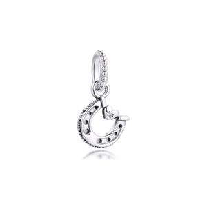 Bonne chance Horseshoe Slewing Charms 925 Sterling Silver Perles Fit Bracelet Colliers Perles de charme Pendentif pour les bijoux DIY FAIRE 79912040229