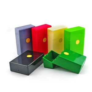 Buena caja de plástico colorida para cigarrillos, carcasa de almacenamiento, caja de almacenamiento abierta exclusiva para evitar caídas, diseño de deformación automáticamente