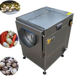 Goede prijs Aardappel wassen en peeling machine plantaardige reinigingsmachine industriële cassave wassen en peeling machine fruit washer200kg / h