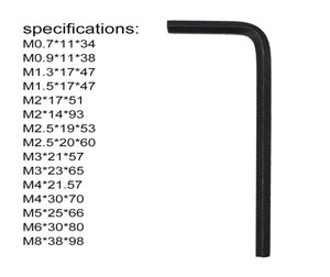 Goede kwaliteit 07 mm8mm metrische maat zeshoekige sleutel chroom vanadiumgereedschap Universal Wrench HexaHedron Hex Keys Allen Key Hexagon 29811545