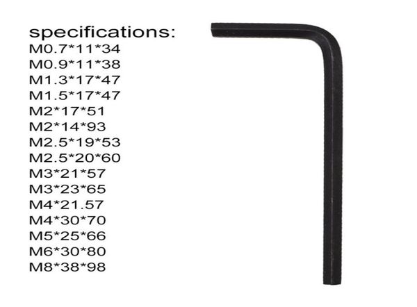 Bonne qualité 07mm8 mm taille métrique hexagonale clés chromé vanadium outils universels hexaèdre hex clés allen key hexagon 25956362