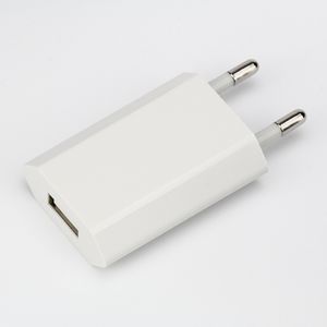 Goede kwaliteit 4e vierde generatie hoge voet platte witte volledige 1A OEM EU US AC Plug USB Power Home Wall Charger Adapter