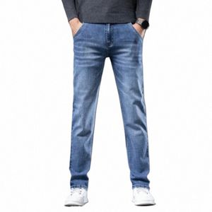 Bonne qualité Noir Gris Bleu Skinny Jeans Hommes Printemps Eté Slim Fit Denim Jeans Hommes Cott Stretch Denim Pantalon Cowboy FX839H m8Wq #