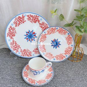 Bonne Qualité Os Chine Vaisselle Vaisselle 4 PCS Ceramic Western Dîner Ensembles Vaisselle Porcelaine