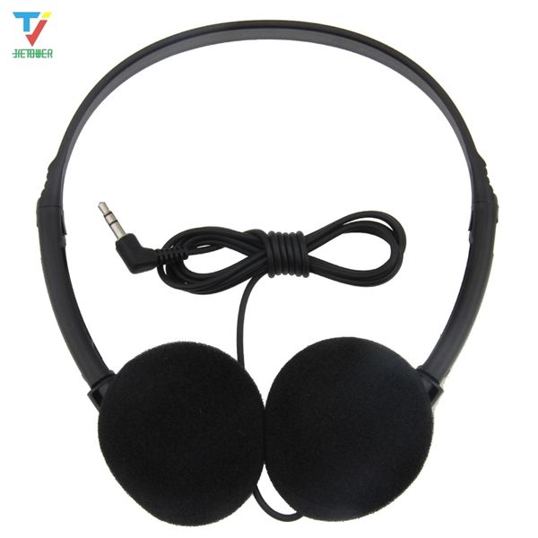 Bonne qualité jetable casque le moins cher casque F type plug casque filaire usine personnaliser 3,5 mm pour PC mp3 téléphone en gros 100 pcs