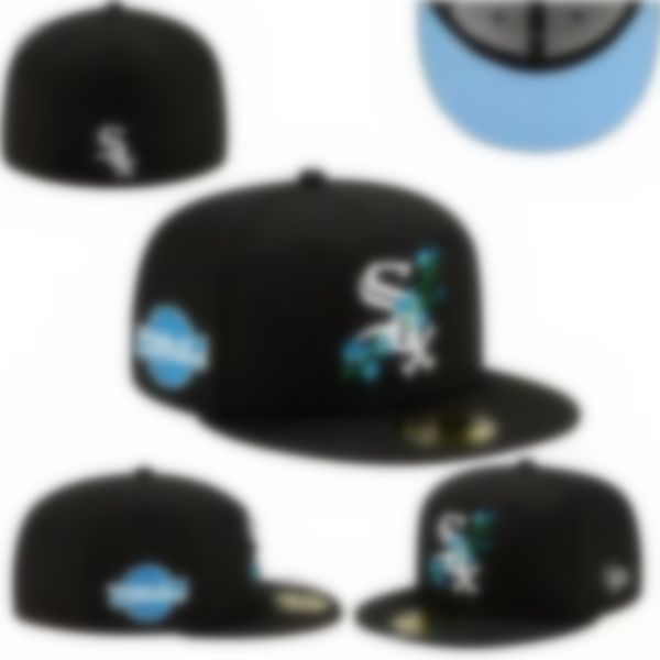 Bonne qualité chapeaux ajustés Snapbacks chapeau baskball casquettes toutes les équipes Logo homme femme Sports de plein air broderie coton plat fermé bonnets flex casquette de soleil taille 7-8 H11-11.22
