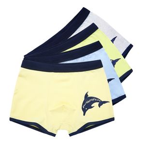 Bonne qualité enfants garçons sous-vêtements coton mignon slips Boxer Shorts dessin animé dinosaure caleçon 4 pièces/lot culotte 210622