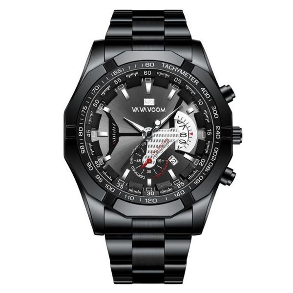 Pointeur de loisirs de bonne qualité Sport Luminal Pointer en acier inoxydable Match Quartz Watchs Calendar Smart Wrist Wrists Vavavoom Brand234G