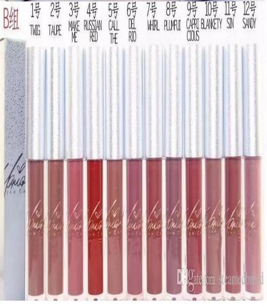 Buena calidad de venta más baja Las nuevas vacaciones de edición limitada Riah Carey Liquid Lipstick Lipgloss GI7398214