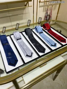 Luxury banden van goede kwaliteit Mens Designer NecTie Handgemaakte gebreide zijde Tie Business Cravat Neck Ties Brand Box Gift High End cadeau geven 24-10