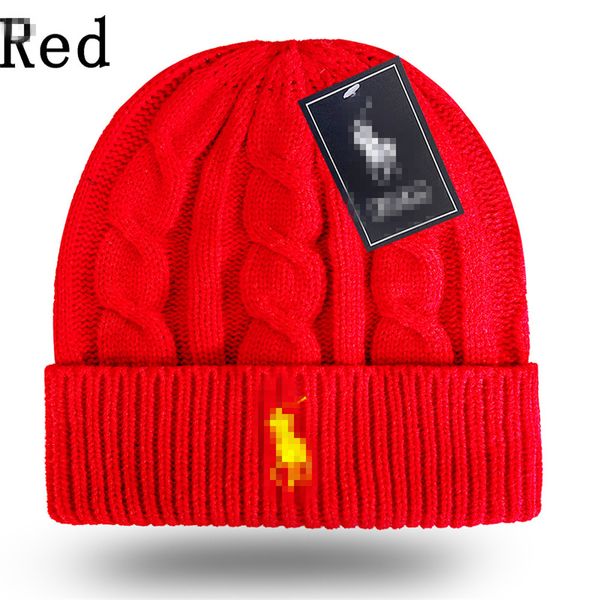 Buena calidad Nuevo diseñador Polo Beanie Unisex Otoño Invierno Gorros Sombrero de punto para hombres y mujeres Sombreros Deportes clásicos Gorras de calavera Señoras Casual z12