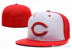 Gute Qualität Reds C Brief Baseball Caps Männer Frauen Visier Papa Knochen Hip Hop Sport Gorras Casquette Männer Frauen Ausgestattet Hüte H2-7,5