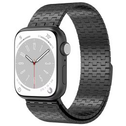 Goede kwaliteit Smart Watch Belt Magnetic Men Chain Strap 49mm roestvrijstalen horlogeband voor Apple Watch Ultra S8 S9