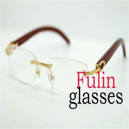Bonne qualité Solide Vitange Design Cadre de lunettes de lecture pliant avec étui T8100903 Décor Lunettes en bois Lunettes de conduite Taille 54-228A