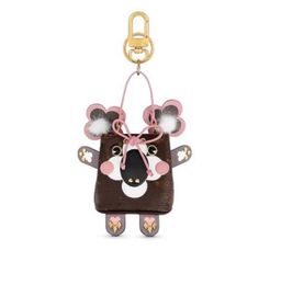 Goede kwaliteit unisex Key Wallet luxemerk Kangaroo Koala Fur Coin portemonnees mini -bucket Bag Fashion Women