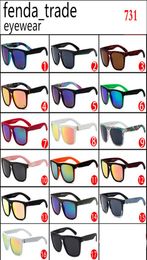 Goede kwaliteit Vintage Summer Sports Sunglasses Men Designer Fashion Flat Top Men Zonnebril 731 Cycling Quick Big Square Oculos de 3939322