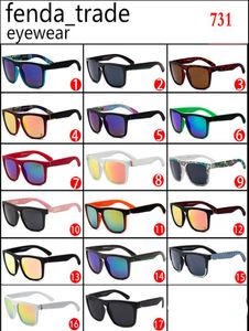 Goede kwaliteit Vintage Summer Sports Sunglasses Men Designer Fashion Flat Top Men Zonnebril 731 Cycling Quick Big Square Oculos de 9178579