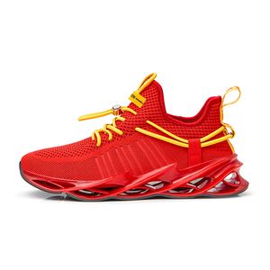Bonnes chaussures de course Designer Men Femmes Red Blue Orange129 Black Trainers Renforce Sports Gai Sneakers Taille 36-47