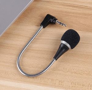 Bonne vente 3,5 mm Flexible Mini Microphone Mic pour ordinateur portable PC Podcast Chat J21