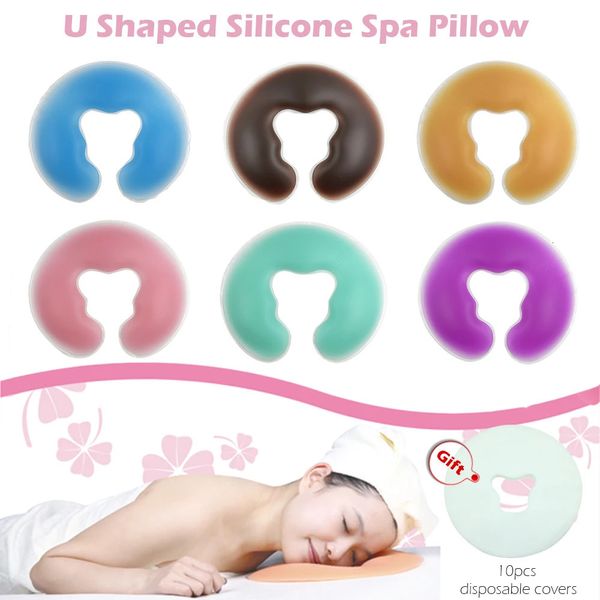 Bon coussin de spa en silicone ponte coussin de gel de gel padf pour le lit de massage du dos coucher haleine recouvrir le berceau de tatouage outil 231222