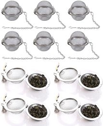 Goede roestvrijstalen thee -infuser bol vergrendeling kruiden thee ball zeef mesh infuser thee thee filter zeefkeuken keuken accessoires