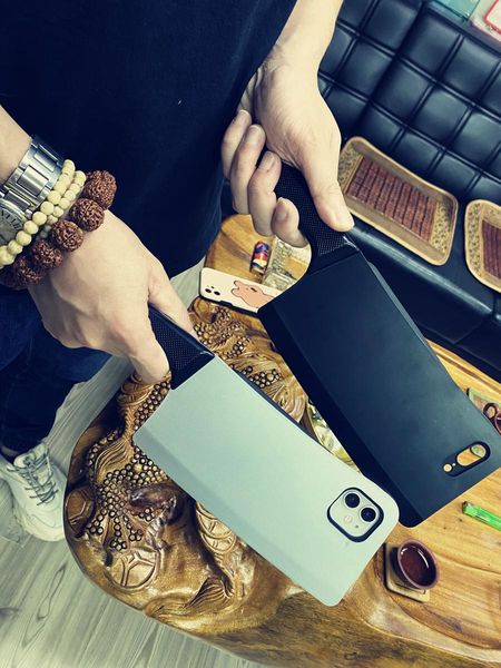 Buenos casos Starktni divertido parodia cuchillo de cocina estilo bolsa de teléfono para iphone 14 13 12 11 Pro max 7 8 Plus XR suave TPU Cool contraportada