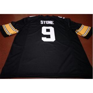 Goodjob Men #9 Geno Stone Iowa Hawkeyes Alumni College Jersey S-5XL of aangepaste naam of nummer trui