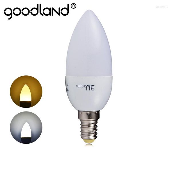 Goodland LED bougie ampoule SMD2835 lustre E14 AC220V 240V lampe 3W économie d'énergie pour chambre salon éclairage