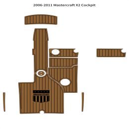 Goederen 20062011 mastercraft x2 cockpit pad boot eva schuim faux teak dek vloer mat zelf steun ahesive seadek gatorstep -stijl vloer