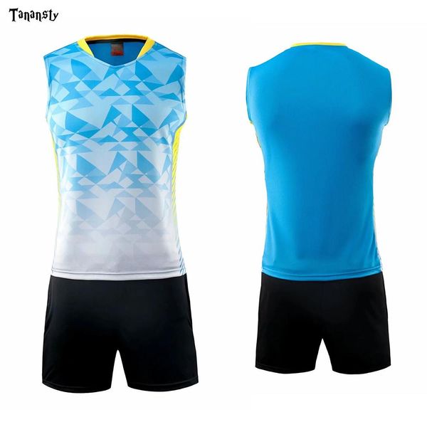 Goods 2020 Volleyball Set Uniforms Sans manches chemises avec shorts Men Femmes Badminton Shirt Tennis Jerseys Team Training Top Quality