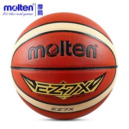 Marchandises Balle de basket en fusion fondu EZ7X / EZ6X / EZ5X Brand de haute qualité authentique Material Pu Material Taille officielle 7 / taille 6/5 Basketball