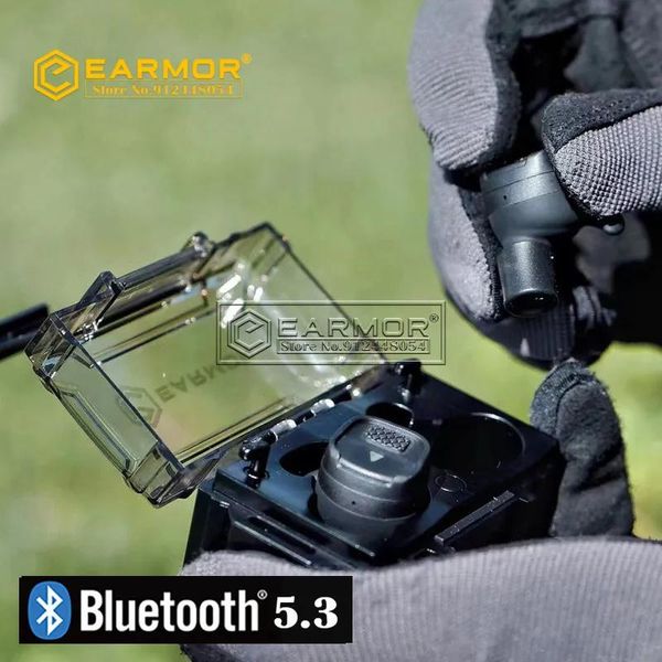 Productos Otros artículos deportivos EARMOR M20T Tapón para los oídos Bluetooth BT53 ver Cancelación de ruido Tapones para los oídos tácticos Captación de sonido Auriculares de música