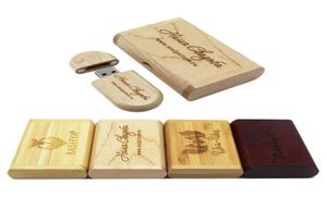 Productos USB Flash Drive 4GB 8GB 16GB 32 GB Pen Drives Madle Wood USB Stick con la caja de madera9723842