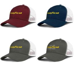 Goodyear heren en dames verstelbare trucker meshcap aangepaste mode honkbal gepersonaliseerde klassieke honkbalhoeden banden logo goodyear t6607248